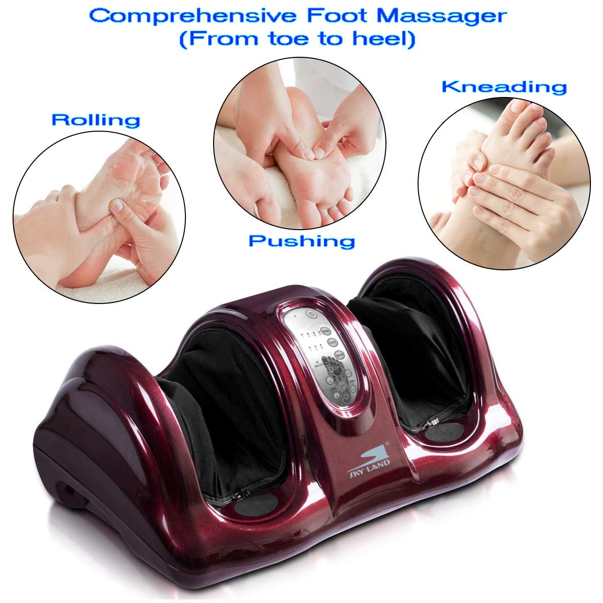 Foot Massager With Remote Control, For Feet, Ankles, Calves, And Legs for All Ages And Genders