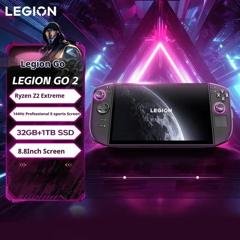 Legion GO 2 Ryzen Z2 Extreme 8.8" 144Hz OLED Handheld Console 32GB/1TB SSD Hall Joysticks Xbox & Steam Compatible